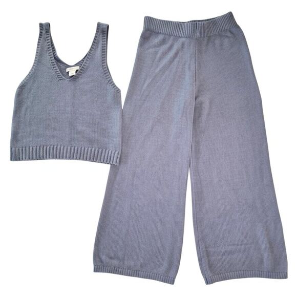 Sincerely Jules Girls Loungewear Pants Set Sz L Blue Cotton Sleeveless Luxury - Picture 1 of 10